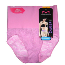 Maidenform Womens Tame Your Tummy Shaping Lace Brief Small Paper Orchid Lace NEW