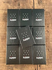 Matte black Zippo lighter with classic insert.