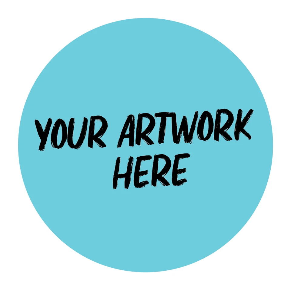 CUSTOM LOGO STICKER White Round Square Custom Shaped Multiple Sizes Full Colour - image 4 of 4