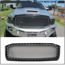 Fit For 2006-2008 Dodge Ram 1500 Front Hood Grille Black Mesh