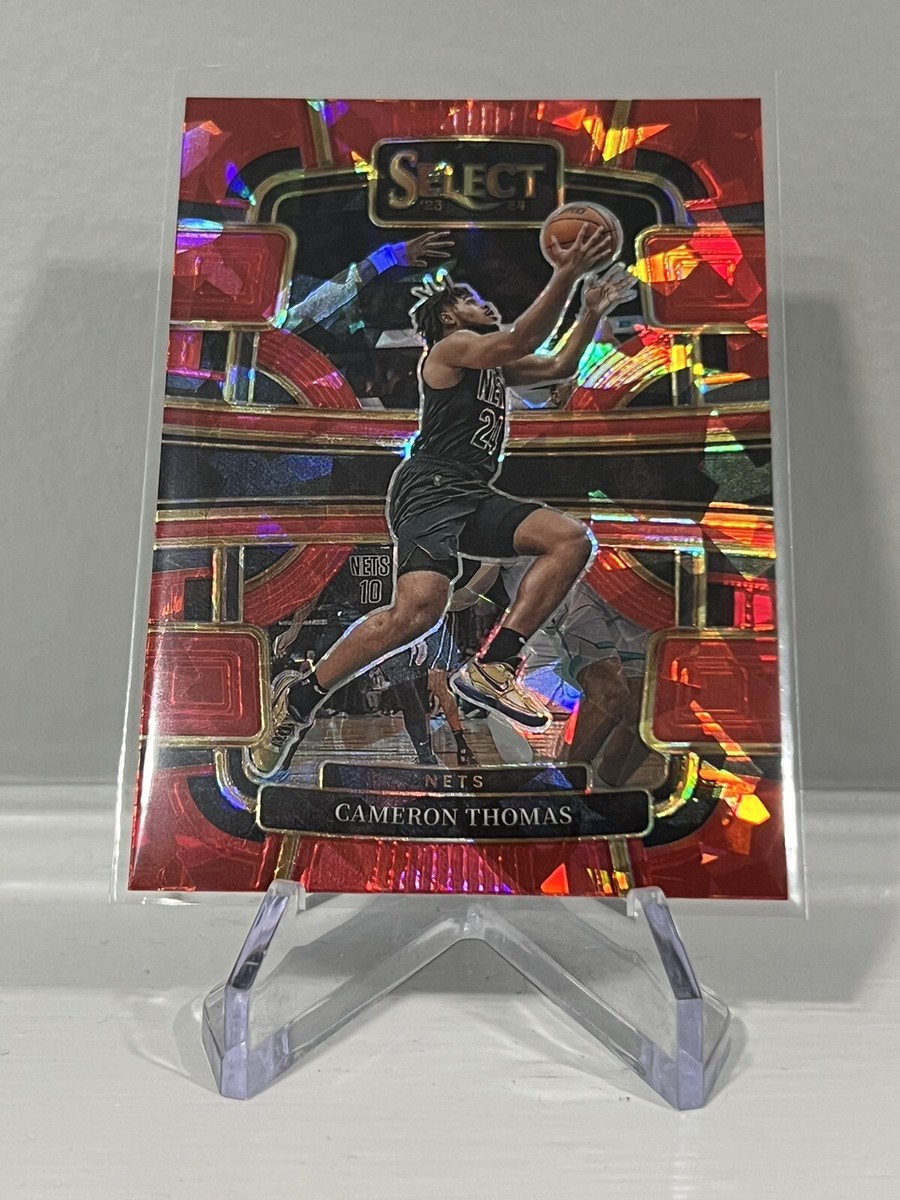 Cameron Thomas 2023-24 Panini Select #6 Concourse Red Cracked Ice