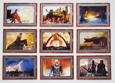 2024 Game of Thrones Legends of the Realm Fire &  Ice 9 Card Fire set FI1-FI9