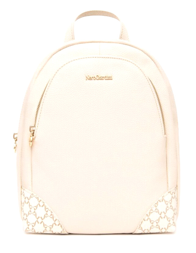 Рюкзак Nero Giardini E543950D 412 маленькая женская сумка на молнии с логотипом Бежевый 38690₽