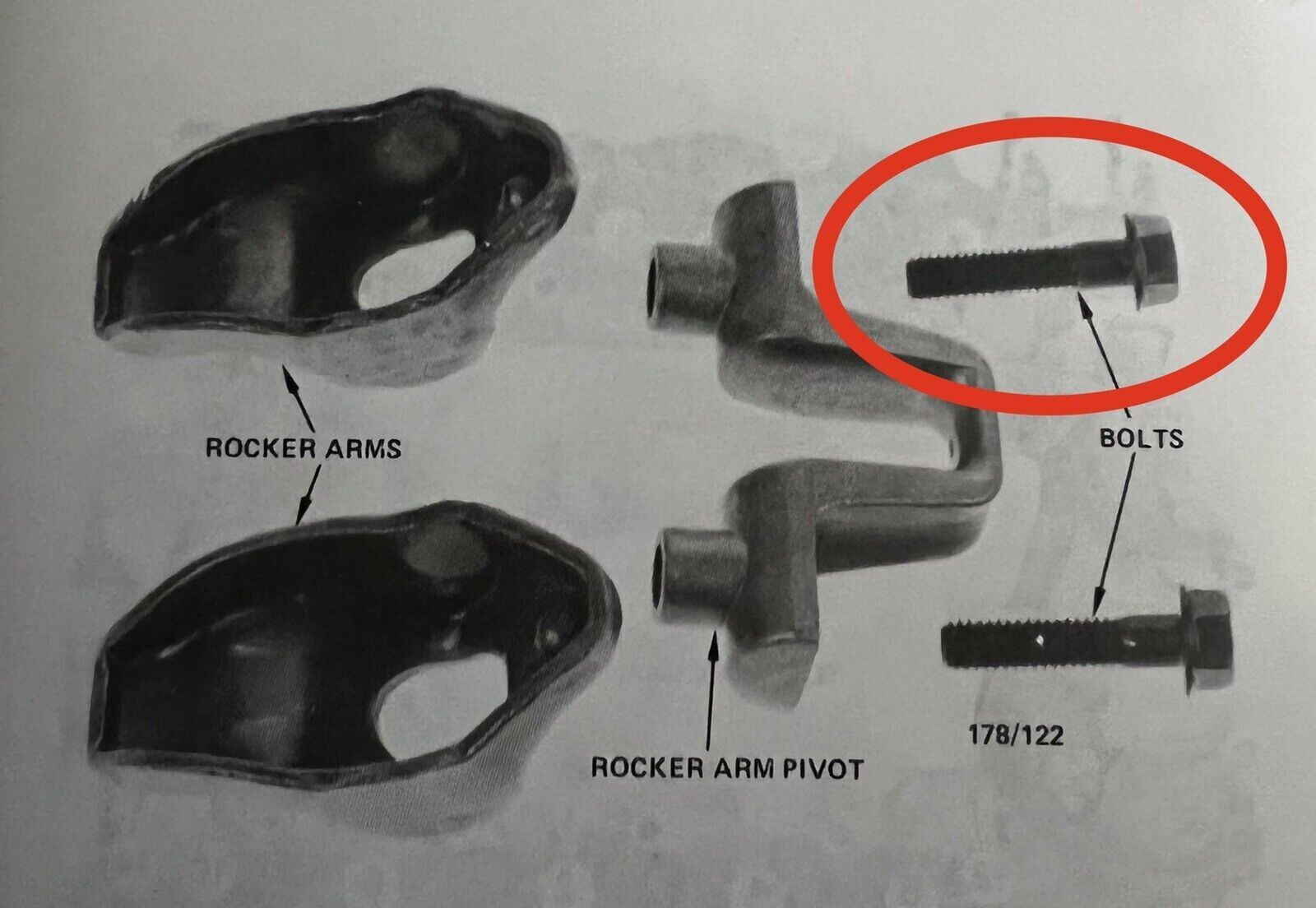 Holden V8 253 308 Rocker Arm Bolt Commodore Torana Monaro 8 Cylinder ...