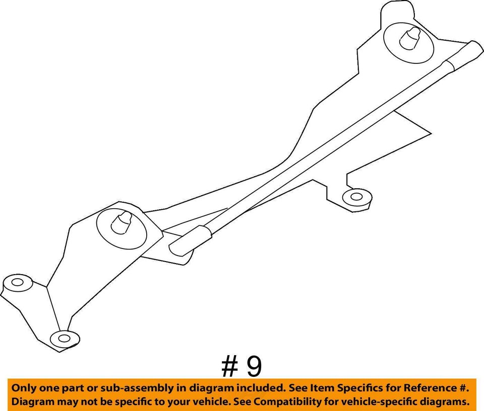 2008 Outlander Windshield Wiper Transmission OEM 113K Miles