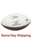 LAWRENCE TAYLOR SIGNED AUTOGRAPHED "LT WAS A BAD MF" FOOTBALL NY GIANTS JSA COA