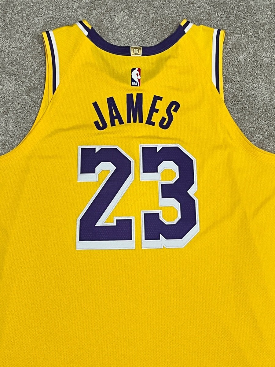 Nike Vaporknit Lebron James Authentic Icon Edition Lakers Jersey