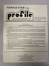 Vintage Profile Tool And Gear Industries