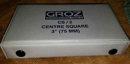 GROZ CS-2 VINTAGE 3" Precision Square Lubricated to Protect Finish INDIA NOS - Picture 10 of 10