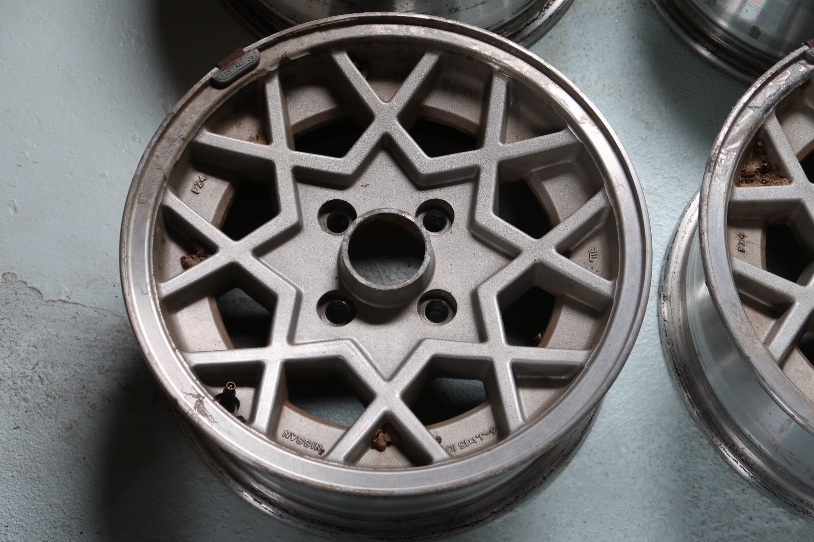 RARE 1981 SET OF SNOWFLAKE DATSUN NISSAN 280ZX TURBO WHEELS RIMS IN ...