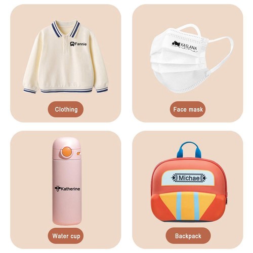 Custom Personalised Name Stamp for Child, Self Inking Clothes Labelling ha52 - Picture 9 of 23
