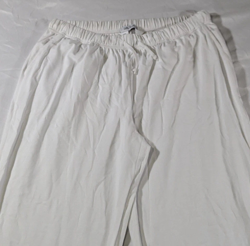 Pantalones recortados Ulla Popken para mujer pierna recta tobillo elástico blanco 16/18 Foto 4 de 4