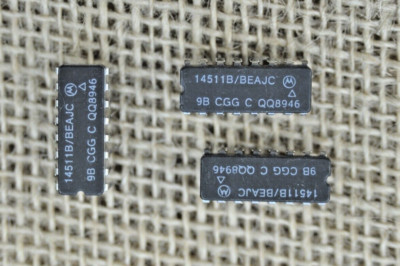 5 Stück 14511B/BEAJC / LED DISPLAY DRIVER, 7-SEG, COMMON-CATHODE, Motorola