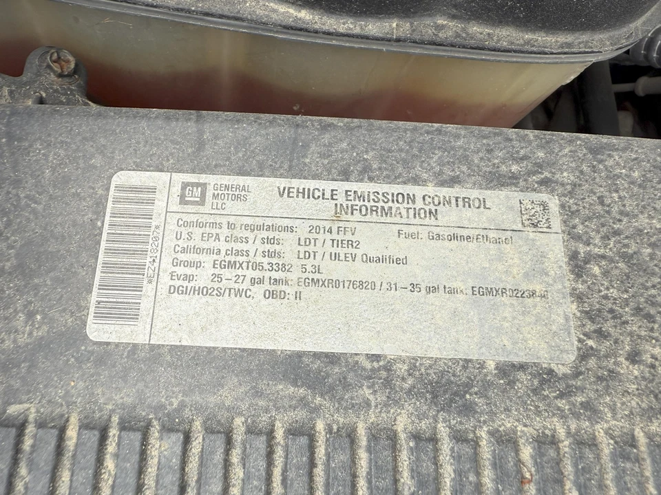 14 15 16 17 18 19 CHEVY SILVERADO 1500 Engine Assembly/motor Foto 2 de 2