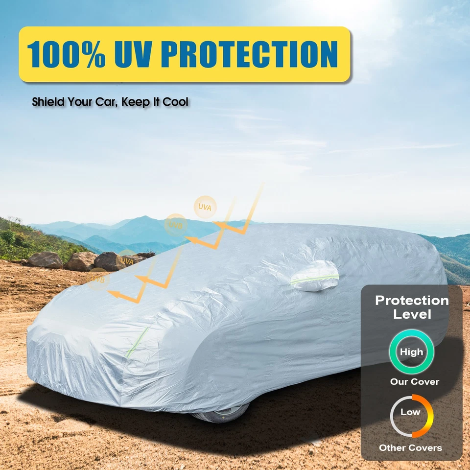 Protección impermeable para todo tipo de clima exterior para ŠKODA FABIA cubierta de coche personalizada Foto 4 de 4