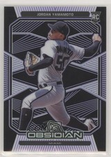 2020 Panini Chronicles Obsidian Electric Etch Purple 79/99 Jordan Yamamoto 0m4q