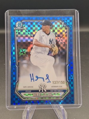 2026 BOWMAN HENRY LALANE - BLUE XFRACTOR 1ST BOWMAN AUTO /150 - Yankees