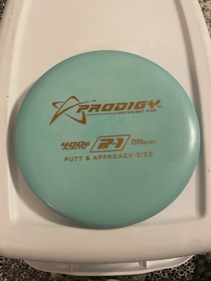 Prodigy Discs 400 PA1 173g Yellow Teal Foil CHALKY Putter Golf Disc