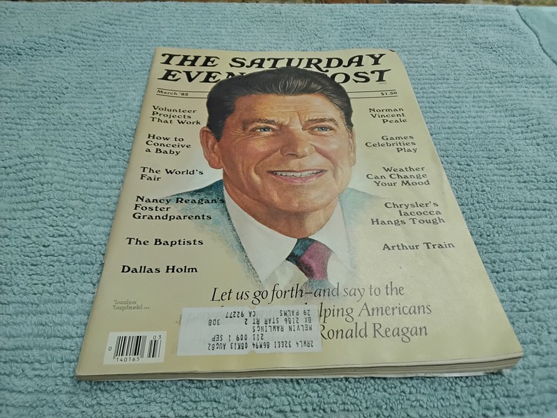 The Saturday Evening Post Magazine. March 1982. Ronald Reagan.