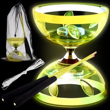 Simgoing Chinese Yoyo LED Diabolo Set Includes Colorful Diabolo Toy Light up
