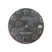 Originale Rolex Oyster Perpetual Datejust 31 mm quadrante floreale grigio e acciaio 178274