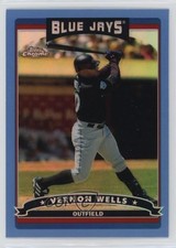 2006 Topps Chrome Blue Refractor Vernon Wells #97 hg6
