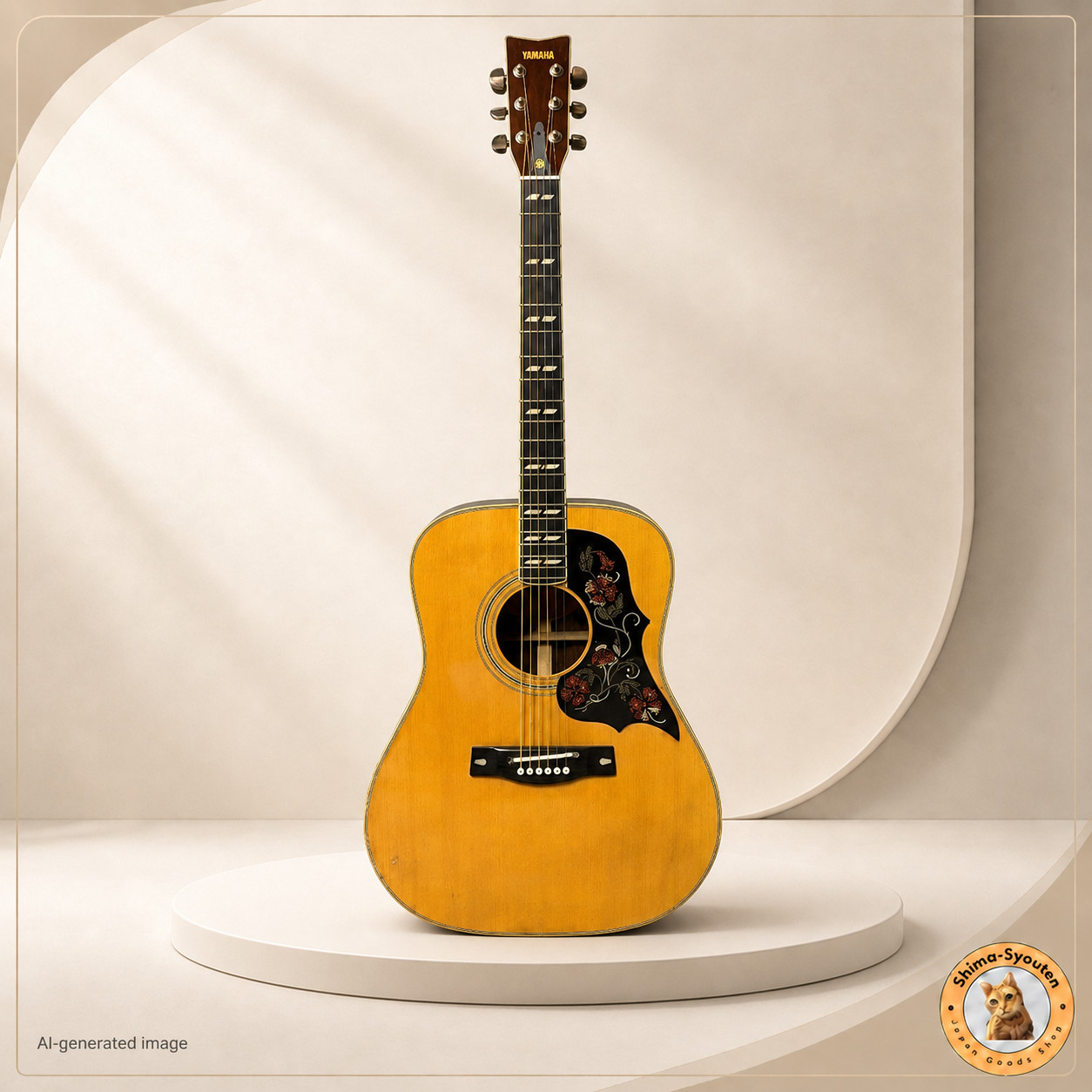 Yamaha FG-401W Hummingbird Orange Label 1975-1980 Made in Japan Rare Vintage