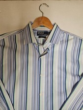 Polo by Ralph Lauren Men's Button Down Regent Striped Shirt Size 17 1/2. XL