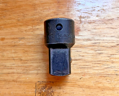 Snap On  3/4'' to 1/2'' Ex Square Drive Pin Hole Impact Socket Adapt GLA12B