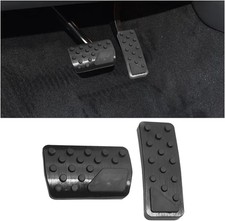 Car Pedal Cover 2pcs Aluminum Alloy Vehicle Accelerator Gas Brake Color Blue