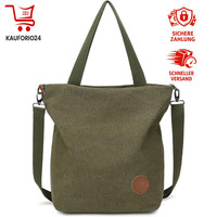 Handtasche Damen Canvas Schultertasche Multifunktional Groß FüR Arbeit Schule