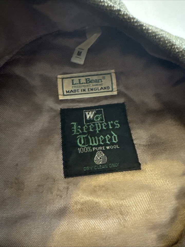 De colección LL Bean Keepers Tweed Lana Sombrero Newsboy Golfista Gorra Talla Mediana Foto 2 de 4