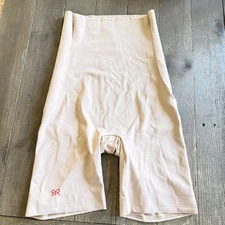 Ruby Ribbon Beige High-Waisted Shapewear Shorts Size S