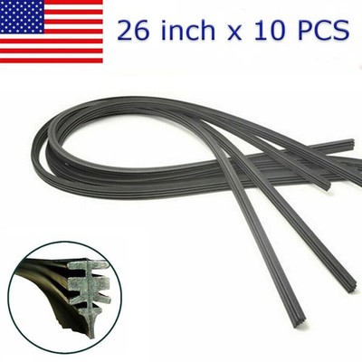 5 x Pairs Universal 26'' Car Bus Silicone Frameless Windshield Wiper Blade Refill