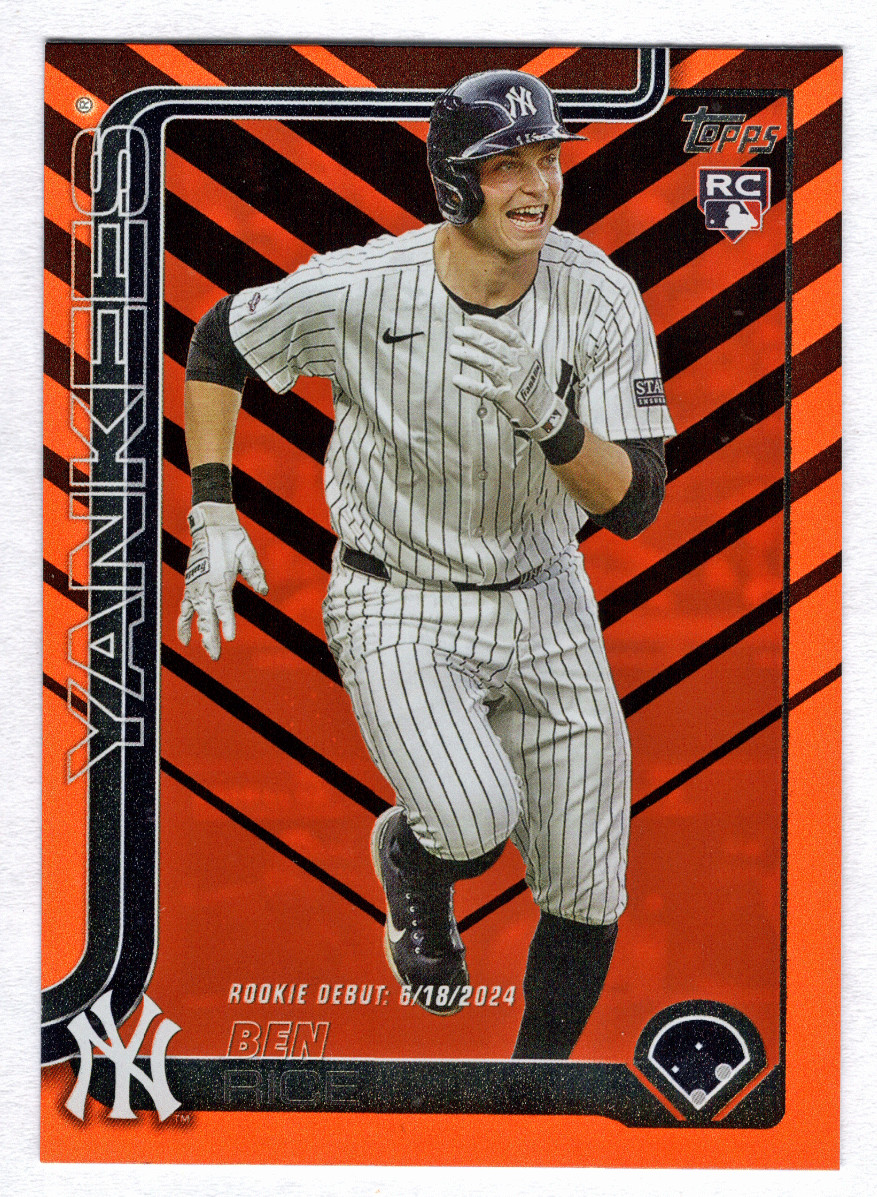 2025 Topps Update Holiday RC #US25 Ben Rice New York Yankees