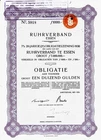 Ruhrverband Essen 7% bond 20 years, Amsterdam, 1930 (1,000 guilders)