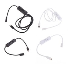 Type C Male to Female USB C Extension Cable with Switches for Phone Tablet Fan