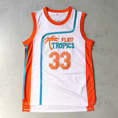 Semi Pro Flint Tropics #33 Moon,#11 Monix,#55 Vakidis,#69 Downtown Jersey/Shorts