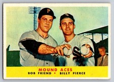 1959 Topps - #334 Bob Friend, Billy Pierce VG