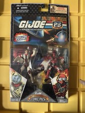 GI Joe 25th Anniversary Comic Pack Capt. Ace & Wild Weasel Figures New Yellowed