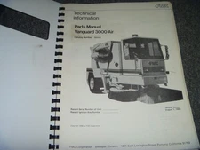 FMC Vanguard 3000 Air Street Sweeper Parts Catalog Manual No. 305993  xo