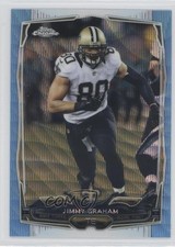 2014 Topps Chrome Blue Wave Refractor Jimmy Graham #67 c7y
