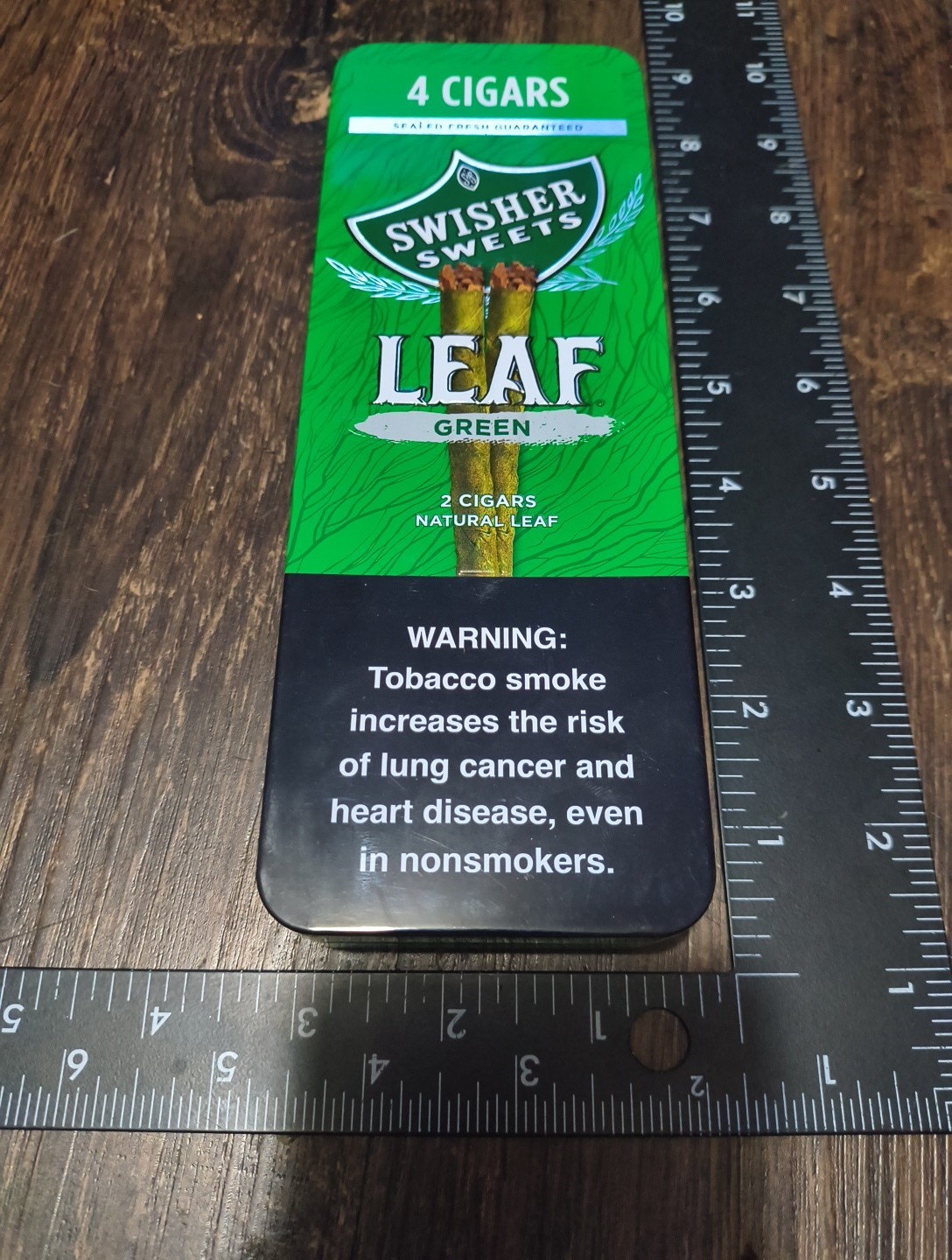 Swisher Sweets Cigarillos/Leaf Twin Pack Travel Storage Carrying Case Tin/Metal!