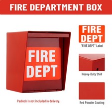 Upgraded Fire Department Box With Lock Hole R...