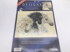 Wild Horses Needlepoint Canvas Only 12x15.75  Leisure Arts Vtg Frame Or Pillow