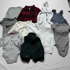 Lot Of 11 Pieces Baby Boy Clothes Size 6 Month Mixed Brands