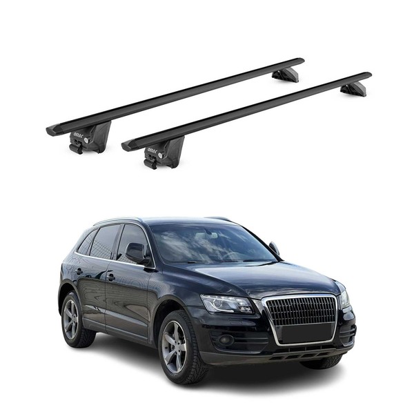 DachträGer GrundtäGer FüR Audi Q5 Sportback 2008-2025 100Kg Alu Schwarz 2X ABE-image