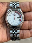 Seiko 5 White Racer Dial Japan Made Wristwatch, Vintage Watch