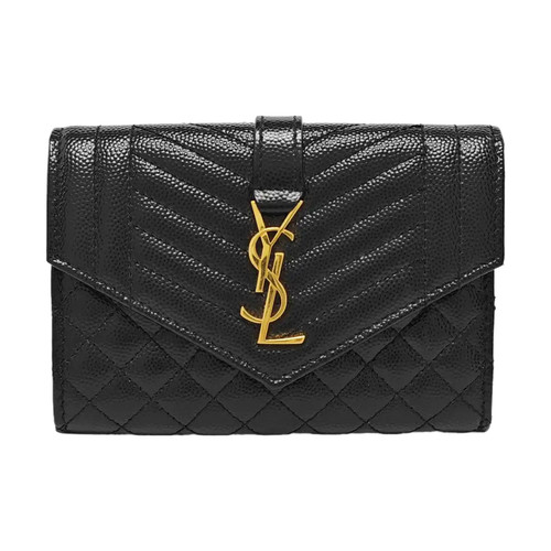 Yves Saint Laurent MONOGRAM Bags Leather Black Free Shipping | Duties Paid