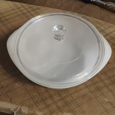 Vintage Glasbake J-512 White milk glass Casse...